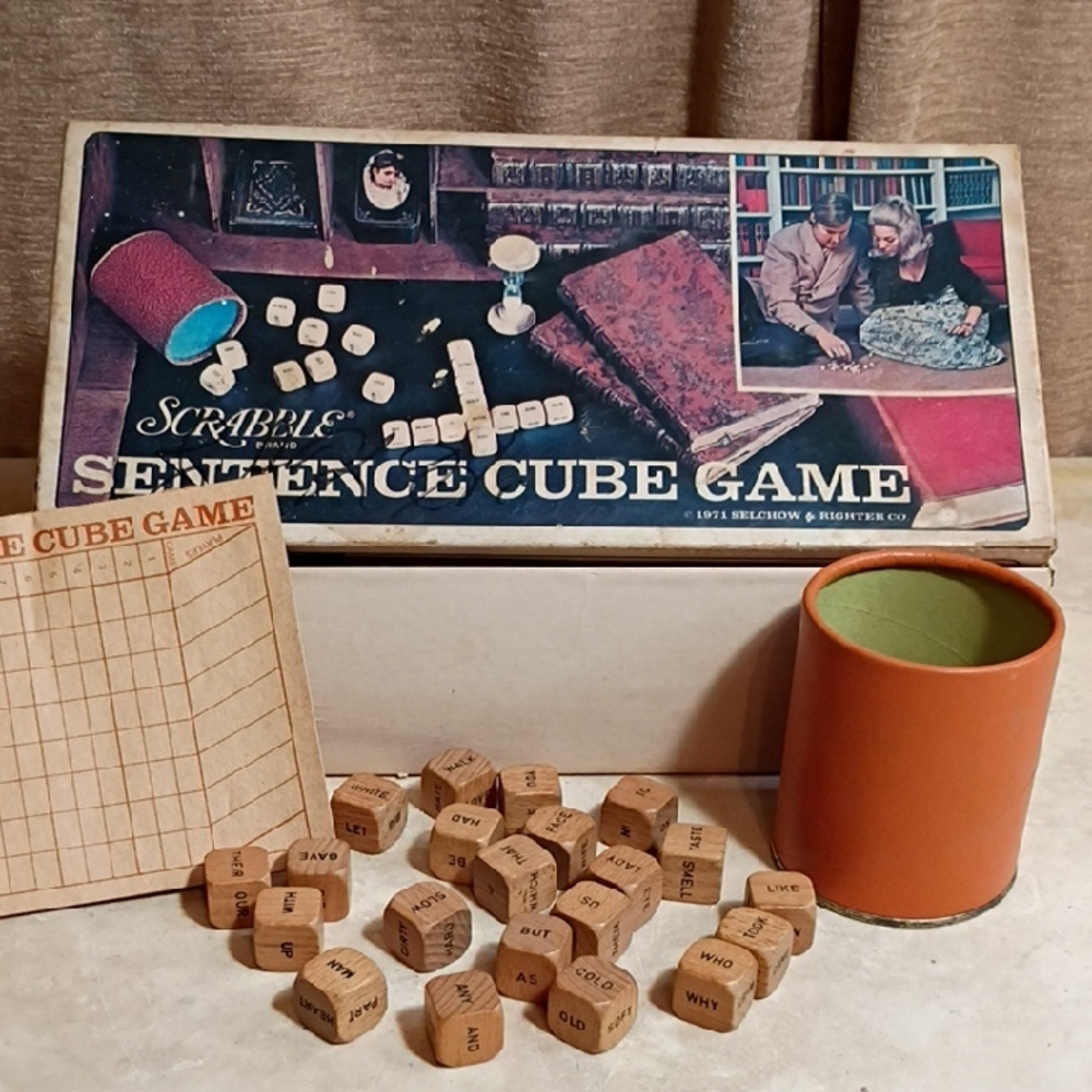 Scrabble Sentence Cube Game